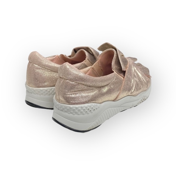 Vices Verso 𖧷 Bow Front Fashion Sneakers Running Shoe 𖧷 Rose Gold 𖧷 38 7.5 8 - Picture 2 of 16
